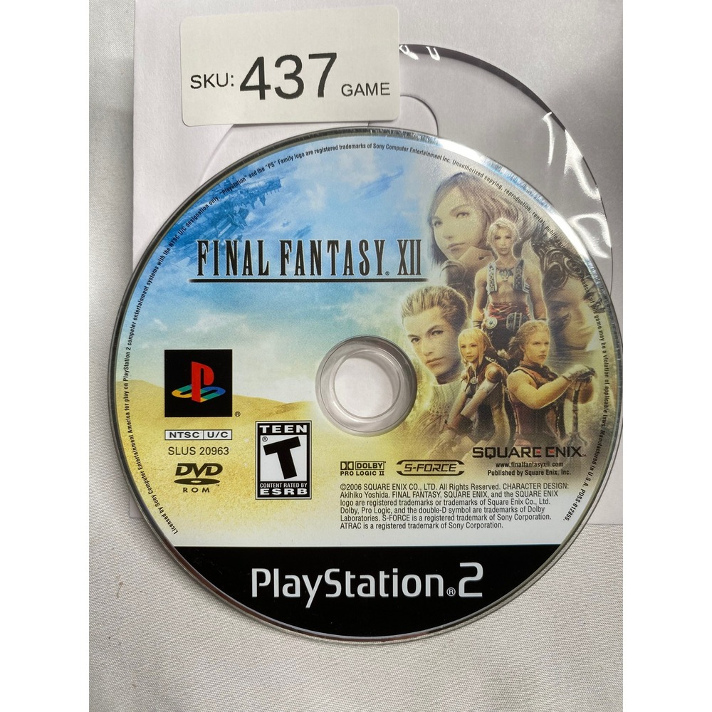 Final Fantasy XII Sony PlayStation 2